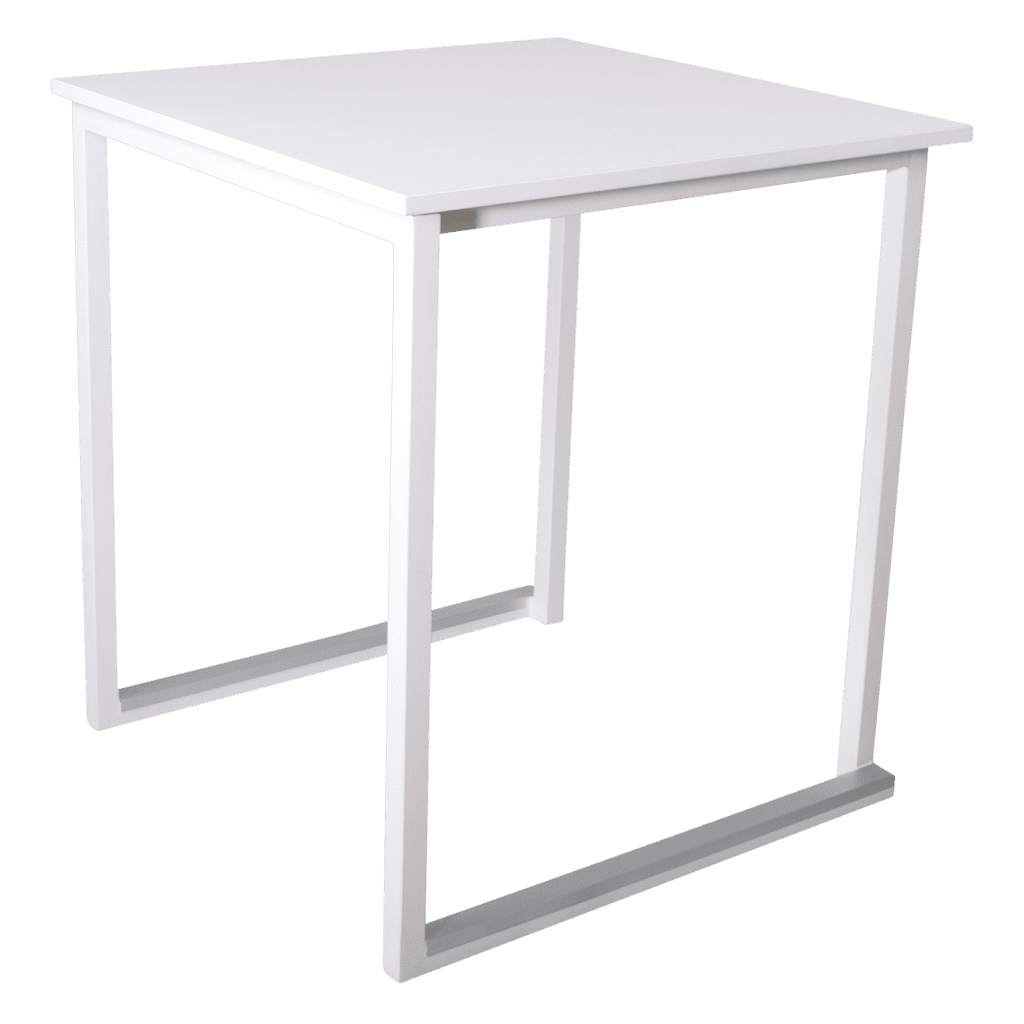 Wit houten bureau voor kantoor of thuisgebruik, modern en functioneel.