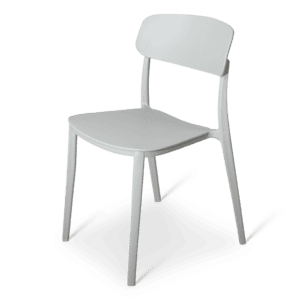 Comfortabele school- en kantoorstoel met houten frame.