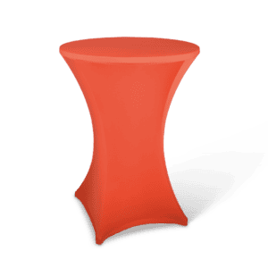 Statafel met stretchstof hoes voor evenementen en feesten.