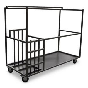 Statafelwagen met wielen, ideaal voor catering, evenementen en horeca.