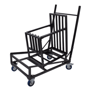 Robuuste winkelwagen voor winkel of magazijn, ideaal voor transport van goederen.