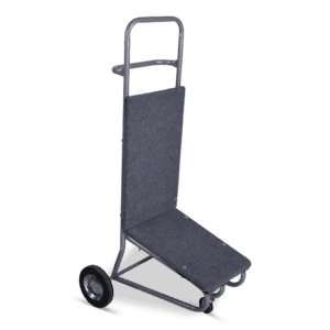 Veiligheidstransportwagen voor goederen, ideaal voor logistiek en magazijngebruik.