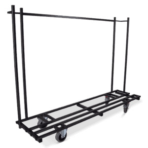 Kledingwagen op wielen voor winkels en magazijnen.