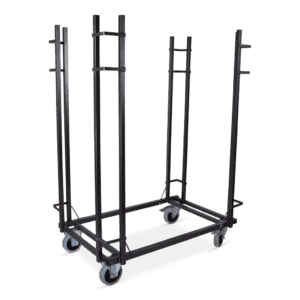 Statafelwagen voor evenementen en catering, mobiele opstelling voor statafels.