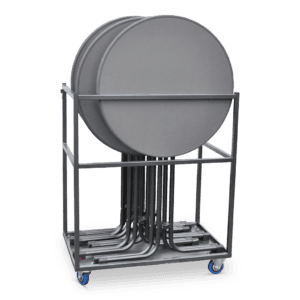 Veiligheidsafdekking voor kabels op transportwagen, geschikt voor industriële toepassingen.