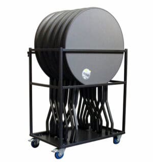 Draaibare bordspellen en tafeltennis tafels op wieltjes voor evenementen.