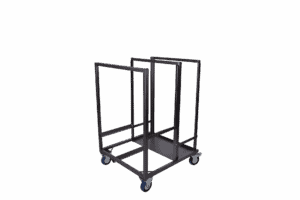 Statafelwagen met wielen voor evenementen en horeca faciliteiten.