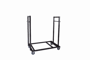 Statafel met wielen, ideaal voor evenementen en catering, gemakkelijk te verplaatsen.